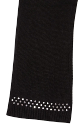 Женский вязаный шарф Michael Kors с заклепками 1159793308 (Черный, One size)