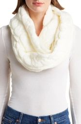 Женский вязаный шарф-хомут Michael Kors 1159795255 (Белый, One size)