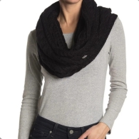 Жіночий трикотажний шарф-хомут Michael Kors 1159796211 (Чорний, One size)