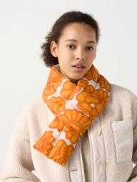 Утепленный складывающийся шарф Uniqlo с подкладкой 1159829929 (Оранжевый One size)