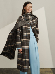 Двосторонній шарф Banana Republic 1159836828 (Сірий One size)
