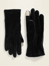 Комплект женский снуд шарф и сенсорные перчатки черные Old Navy art721478