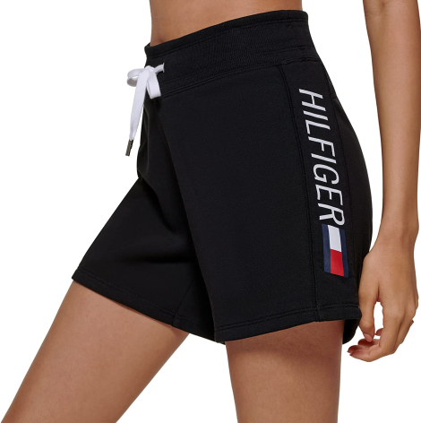 Женские спортивные шорты Tommy Hilfiger на завязках 1159778194 (Черный, XL)