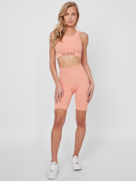 Женские спортивные шорты Guess велосипедки 1159783777 (Оранжевый, S)