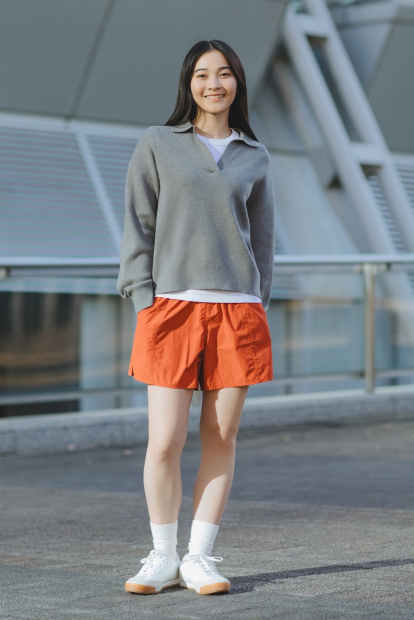 Жіночі шорти UNIQLO з кишенями 1159835430 (Помаранчевий S)