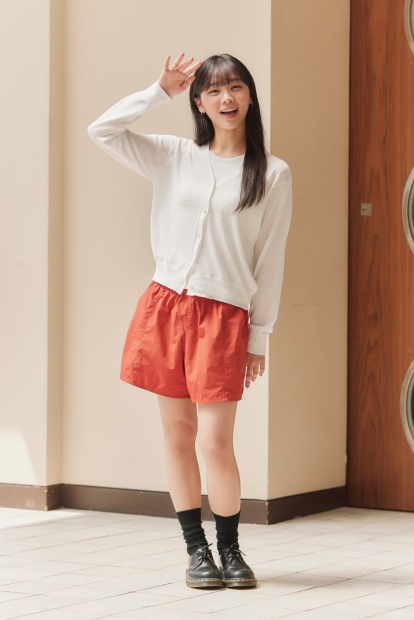 Жіночі шорти UNIQLO з кишенями 1159835430 (Помаранчевий S)