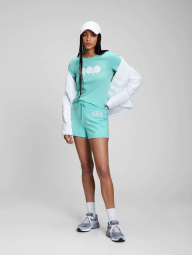 Женские шорты GAP спортивные с логотипом 1159771625 (Зеленый, XXL)