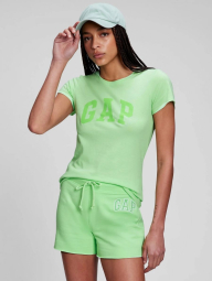 Женские шорты GAP спортивные с логотипом 1159772027 (Салатовый, M)