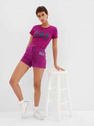 Женские шорты GAP спортивные с логотипом 1159776377 (Фиолетовый, S)
