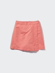 Женская юбка-шорты UNIQLO из льняной смеси 1159835379 (Оранжевый XXL)