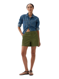 Женские хлопковые шорты GAP 1159836021 (Зеленый 12)