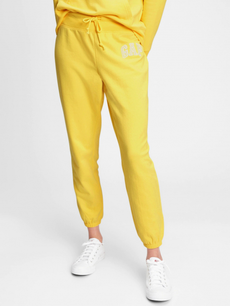 Женские джоггеры GAP спортивные штаны art618496 (Желтый, размер XL)