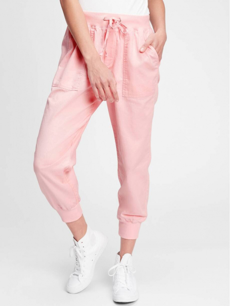 Жіночі джоггеры GAP рожеві спортивні штанці на манжетах S