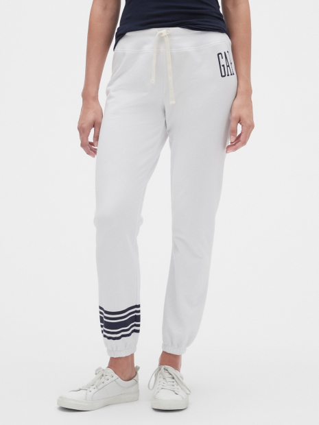 Джоггеры GAP спортивные штаны art862874 (Белый, размер XS)