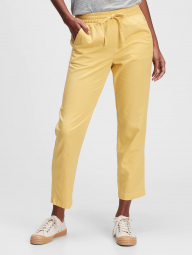 Женские хлопковые штаны GAP art962355 (Желтый, размер L)