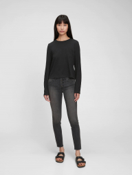 Женские джинсы-скинни Gap со средней посадкой 1159763571 (Темно-серый, 28/6)