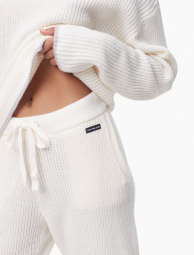 Женские широкие вязаные штаны Calvin Klein 1159768937 (Белый, L)