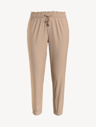 Стильные женские штаны Tommy Hilfiger на завязках 1159770713 (Бежевый, XS)