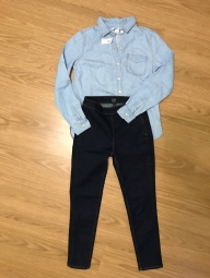 Женский джинсовый костюм Old Navy/Gap art632631 (размер XS)