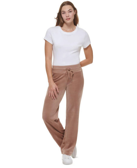 Жіночі велюрові штани Calvin Klein широкі штани оригінал