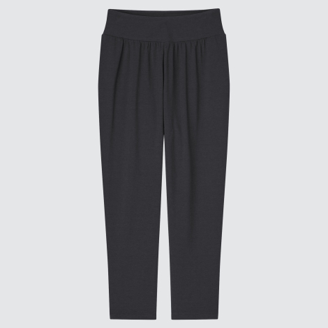 Женские зауженные брюки UNIQLO с технологией AIRism 1159786481 (Черный, S)