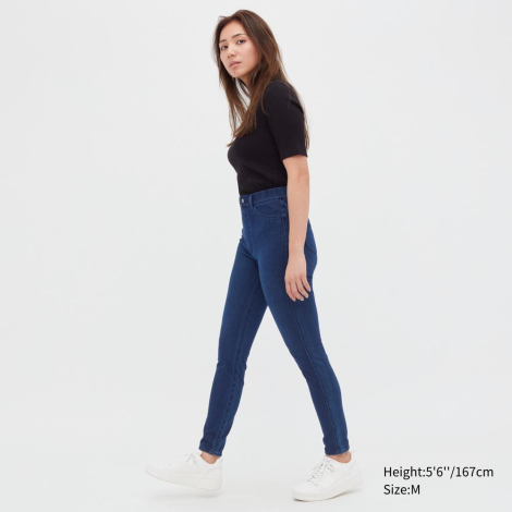 Женские джеггинсы UNIQLO 1159786379 (Синий, S)