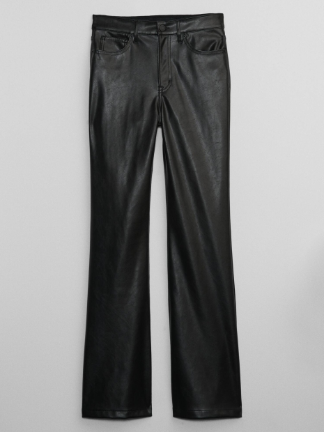Жіночі штани з екошкірами GAP 1159803292 (Чорний, 28) 1159803292 (Чорний, 27)