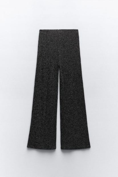 Блестящие штаны ZARA 1159803316 (Черный, L)