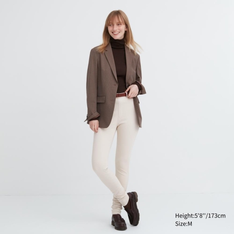 Женские джеггинсы UNIQLO лосины 1159805849 (Серый, L)