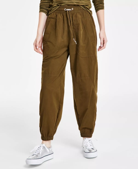 Жіночі однотонні спортивні штани Tommy Hilfiger 1159806643 (Зелений, XL)