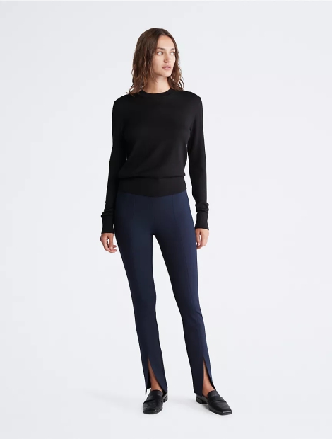 Стильні жіночі штани Calvin Klein брюки 1159808198 (Білий/синій, XS)
