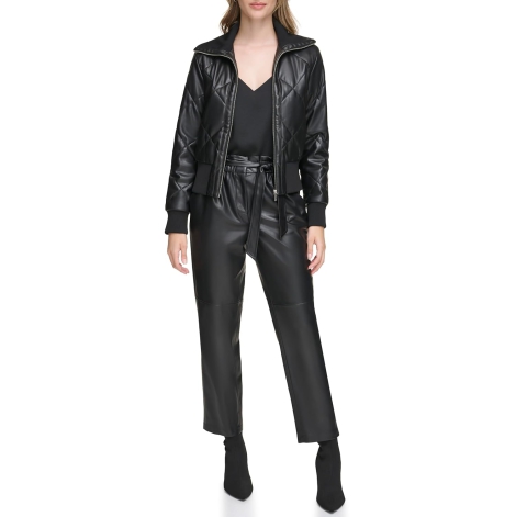 Штаны Calvin Klein из экокожи 1159809832 (Черный, M)