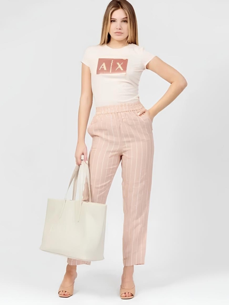 Легкі жіночі штани Armani Exchange 1159819049 (Бежевий 2)