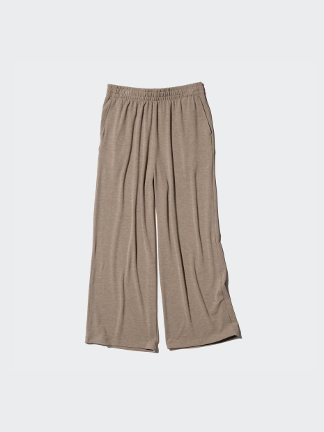 Женские широкие штаны UNIQLO 1159820617 (Коричневый XXL)