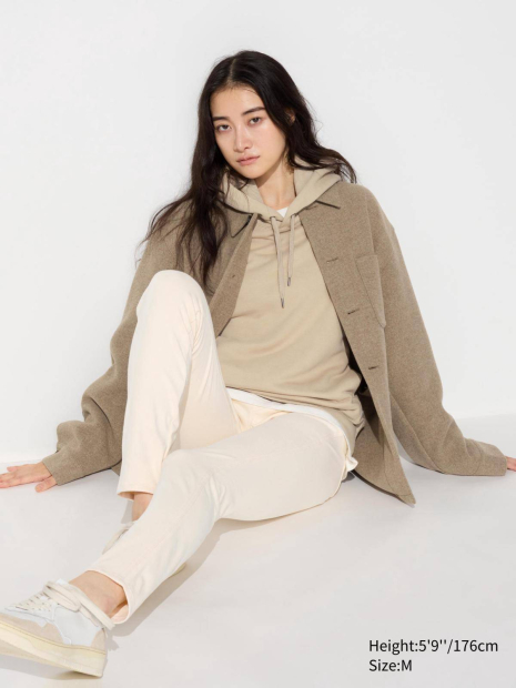 Женские штаны UNIQLO джеггинсы 1159832574 (Молочный M)