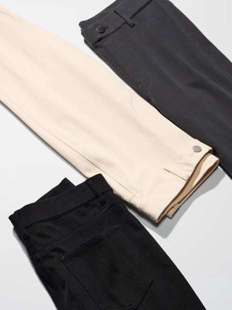 Женские штаны UNIQLO джеггинсы 1159832574 (Молочный M)