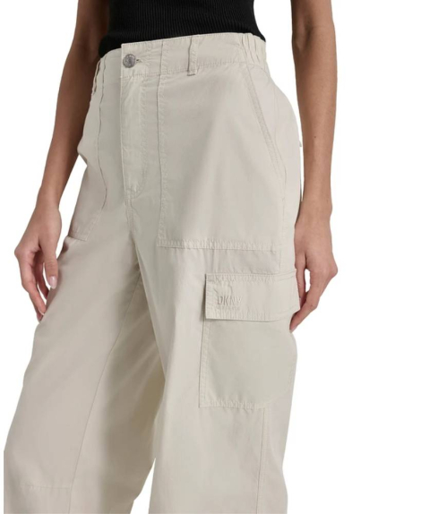 Женские брюки-карго DKNY Jeans с высокой посадкой 1159833566 (Молочный XS)
