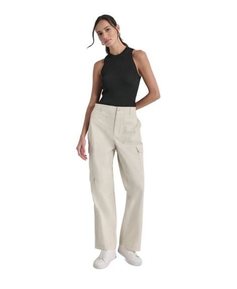 Женские брюки-карго DKNY Jeans с высокой посадкой 1159833566 (Молочный XS)