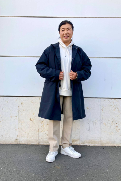 Эластичные брюки UNIQLO 1159835150 (Бежевый S)