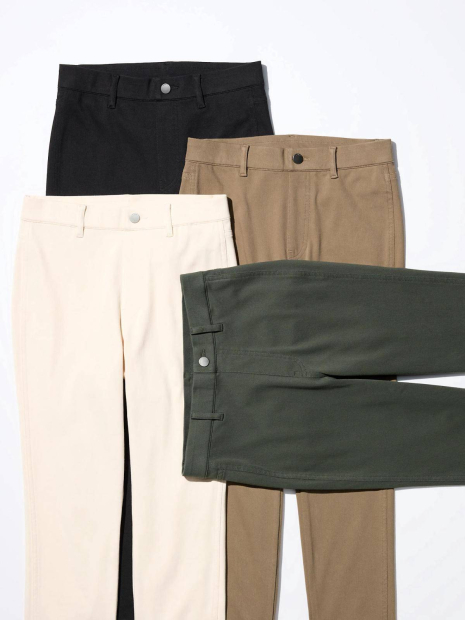 Женские ультраэластичные брюки UNIQLO джеггинсы 1159835239 (Зеленый M)