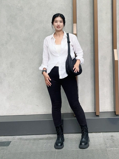 Женские ультраэластичные брюки UNIQLO джеггинсы 1159835240 (Черный M)