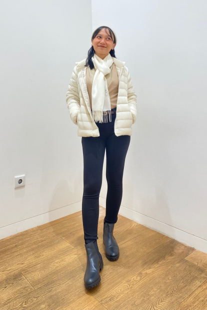 Женские ультраэластичные брюки UNIQLO джеггинсы 1159835240 (Черный M)