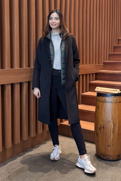 Женские ультраэластичные брюки UNIQLO джеггинсы 1159835240 (Черный M)