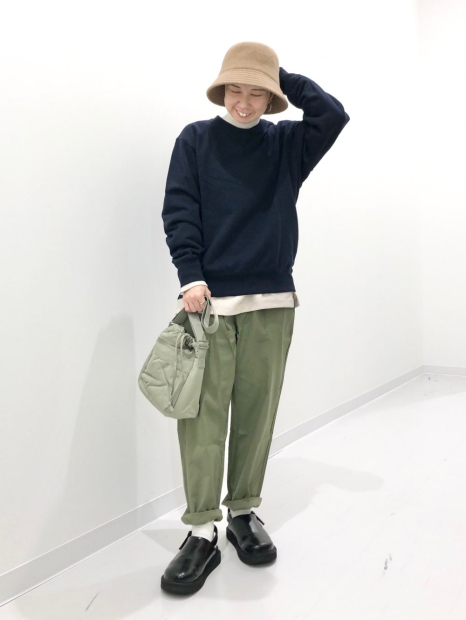 Штани вільні штани UNIQLO 1159835383 (Зелений M)