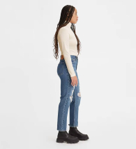 Женские джинсы Levis прямого кроя 1159782102 (Синий, W27 L28)