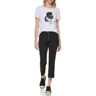 Женские укороченные брюки Karl Lagerfeld Paris капри 1159789064 (Черный, 6)