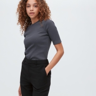 Женские брюки UNIQLO с технологией DRY 1159794993 (Черный, S)