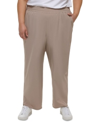 Стильные женские штаны Calvin Klein с разрезами 1159798036 (Серый, 2X)