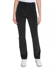 Вельветовые джинсы с высокой посадкой Calvin Klein 1159805595 (Черный, 26)