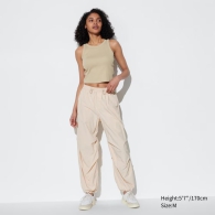 Стильные легкие штаны UNIQLO с защитой от УФ-лучей 1159811996 (Молочный, M)